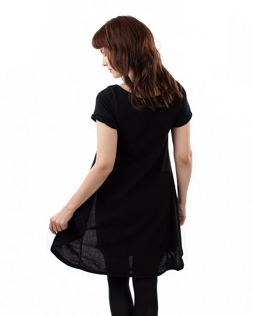 Half Moon Dress Black