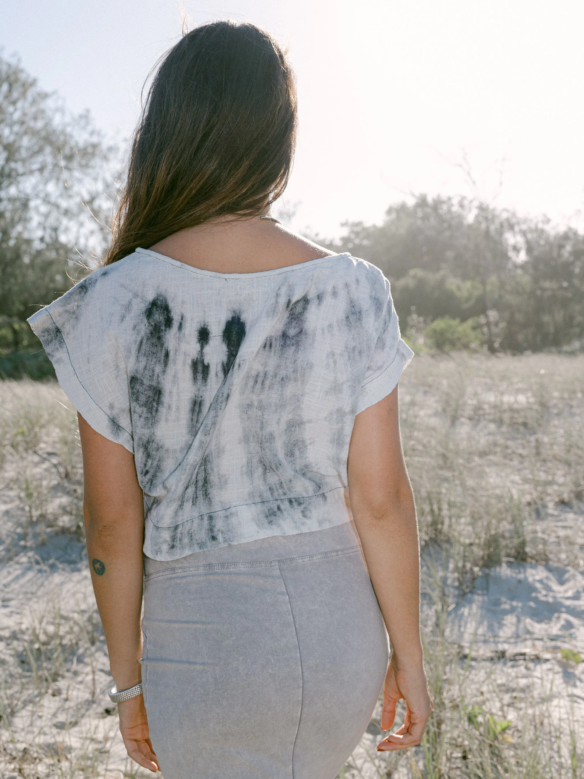 Hayley Crop - hand dyed