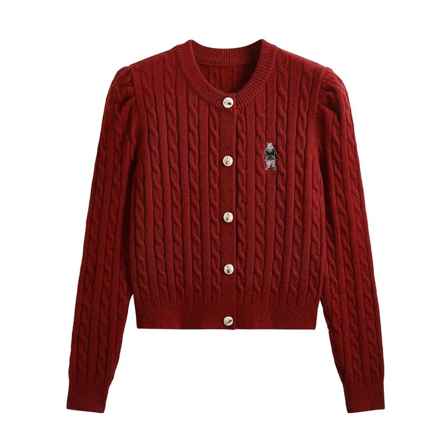 High Quality Women's Cardigan Sweater Autumn New Solid Fashion Knitted Jumper Vintage Button Slim Couple Cardigan Unisex C-039