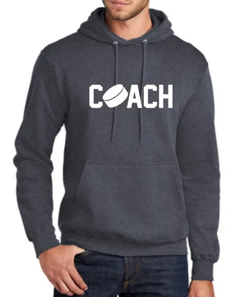 Hockey Coach Heather Navy Adult New Hockey Sweatshirt