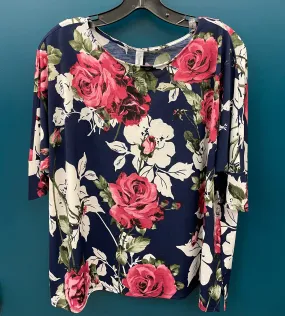 Honeyme Navy Floral Top