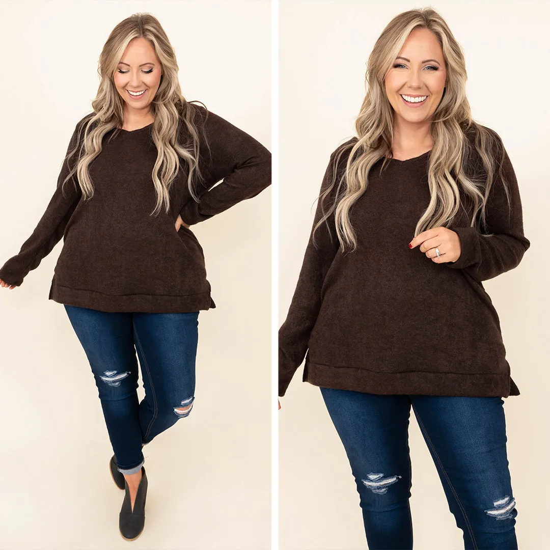 Inside Out Tunic, Brown