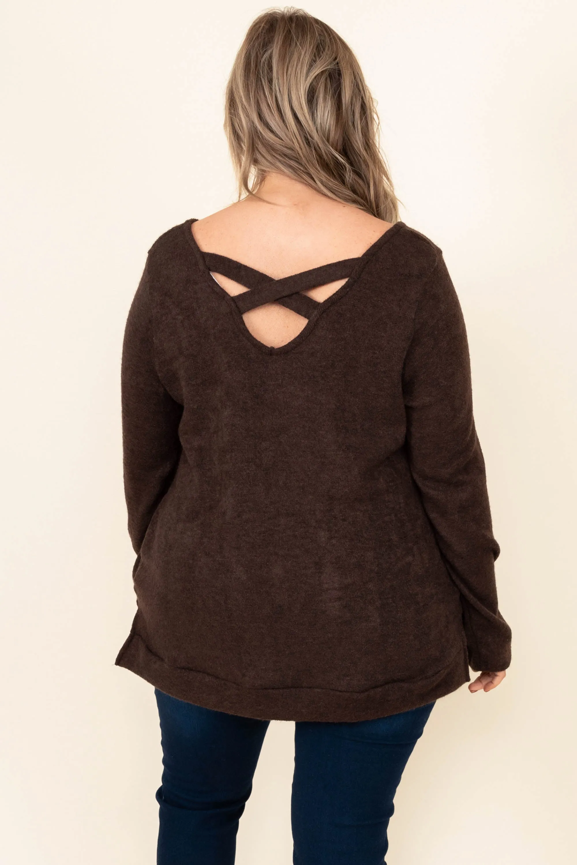 Inside Out Tunic, Brown