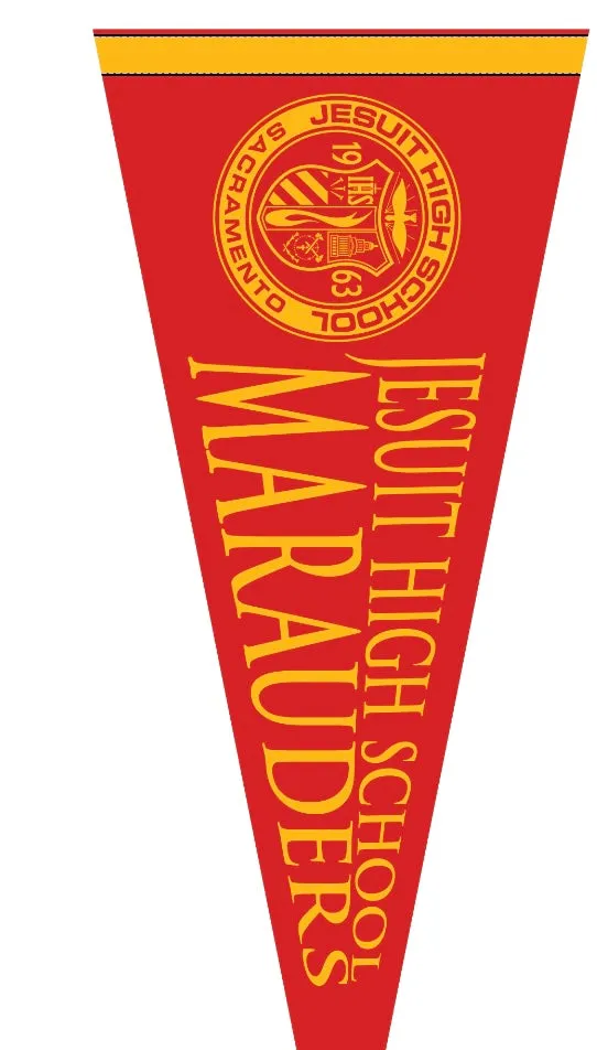 Jesuit Felt Pennant - Jesuit Seal Red & Gold