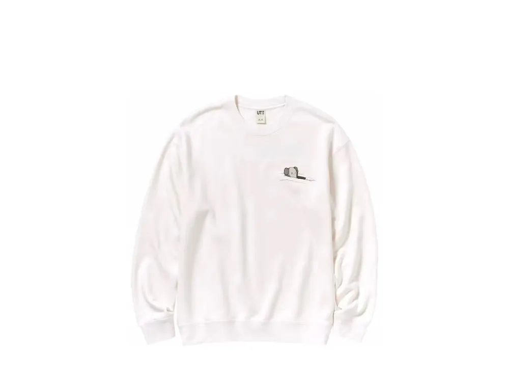 KAWS x Uniqlo Longsleeve Sweatshirt Off White (Asia Sizing)