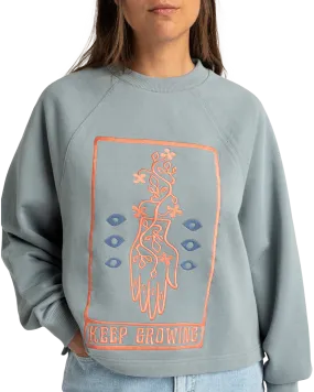 Keep Growing Crew Sweatshirt in Lead