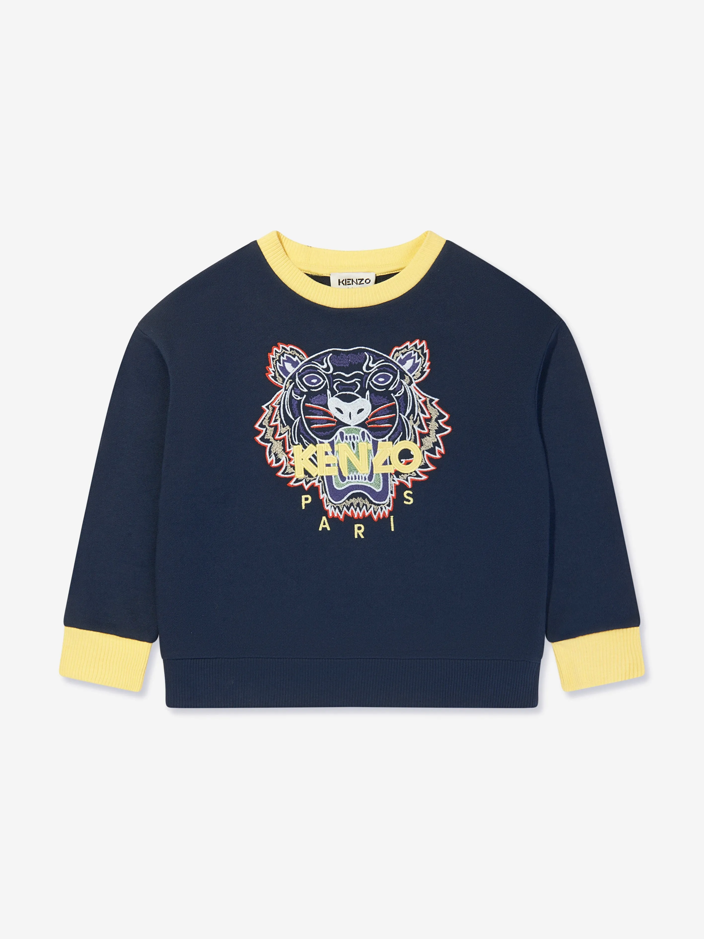 KENZO Boys Tiger Sweatshirt in Navy