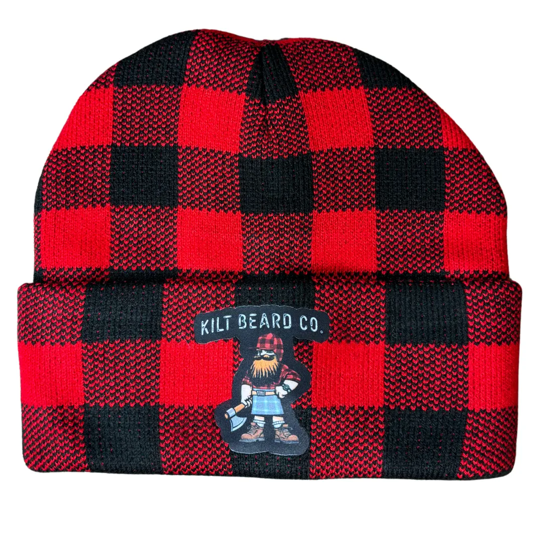 Kilt Beard Company Kilted Lumberjack Icon Plaid Beanie