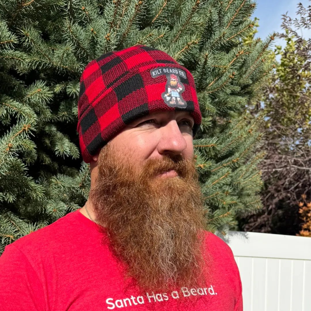 Kilt Beard Company Kilted Lumberjack Icon Plaid Beanie