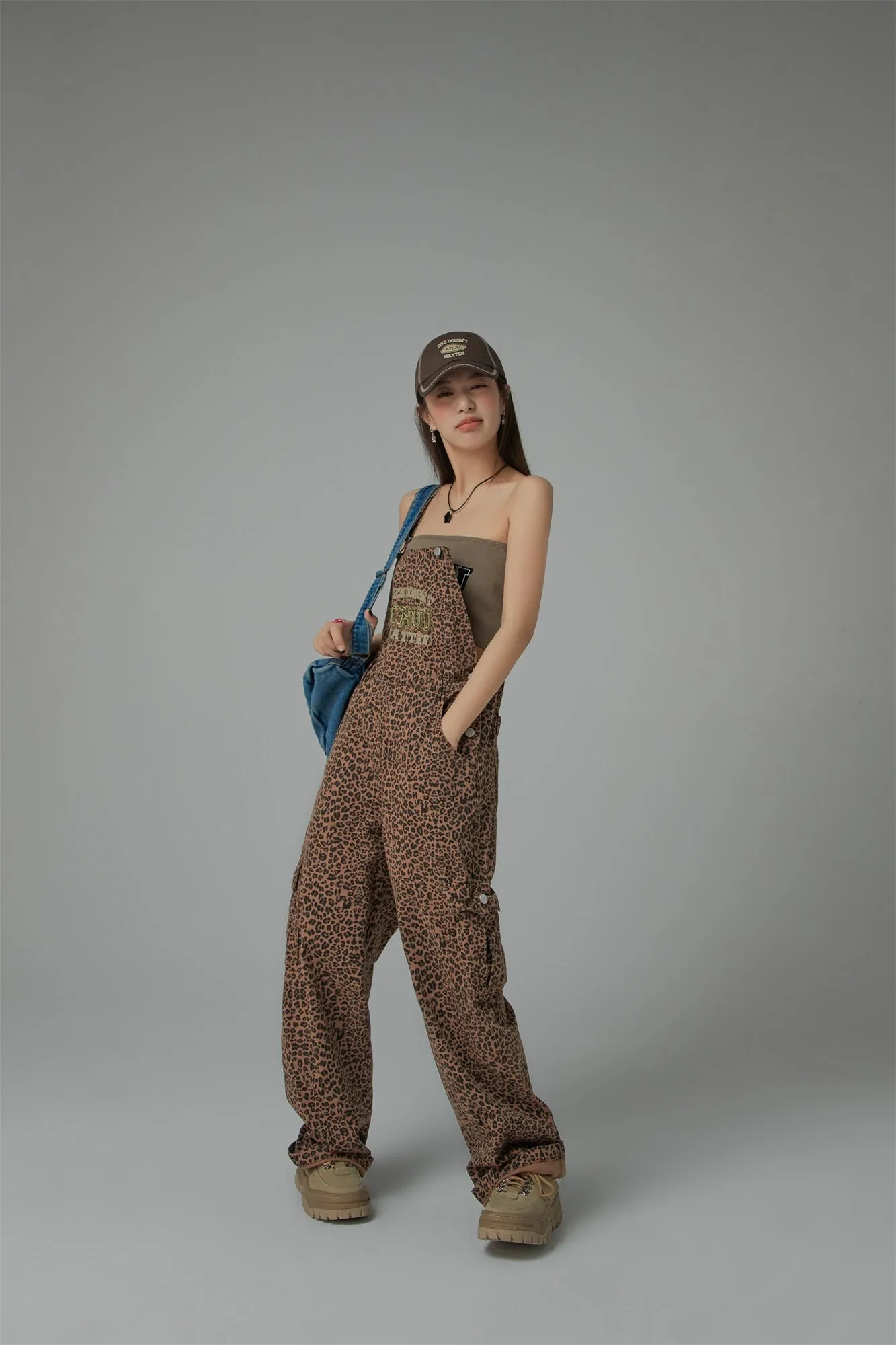 Leopard Chuu Matters Overall Pants