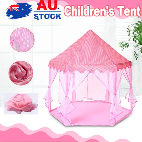 Lightweight Breathable Kids Playhouse Tent - Pink Castle