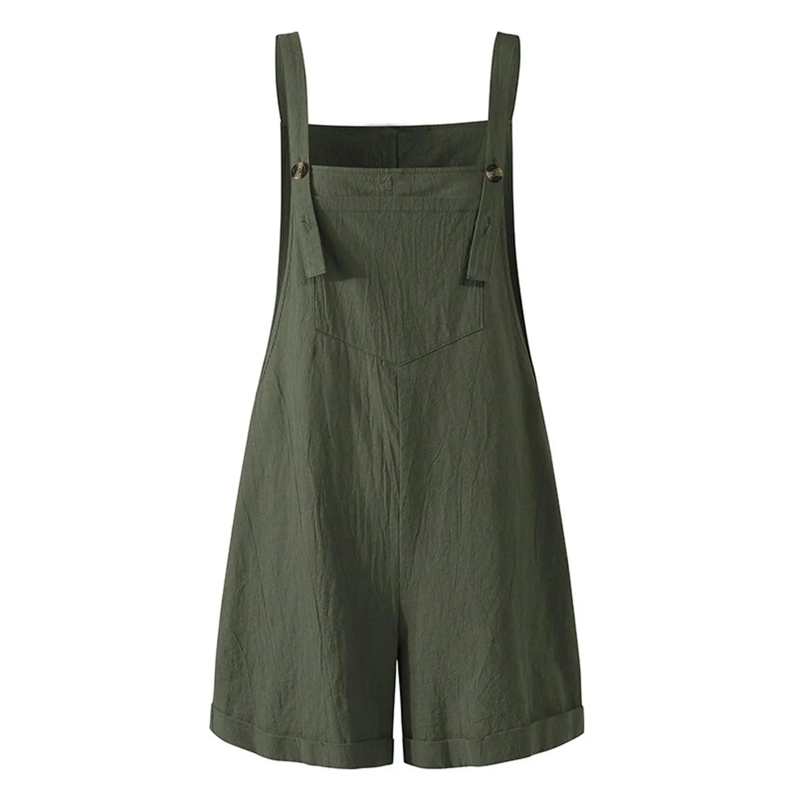 Loose Style Overall Shorts