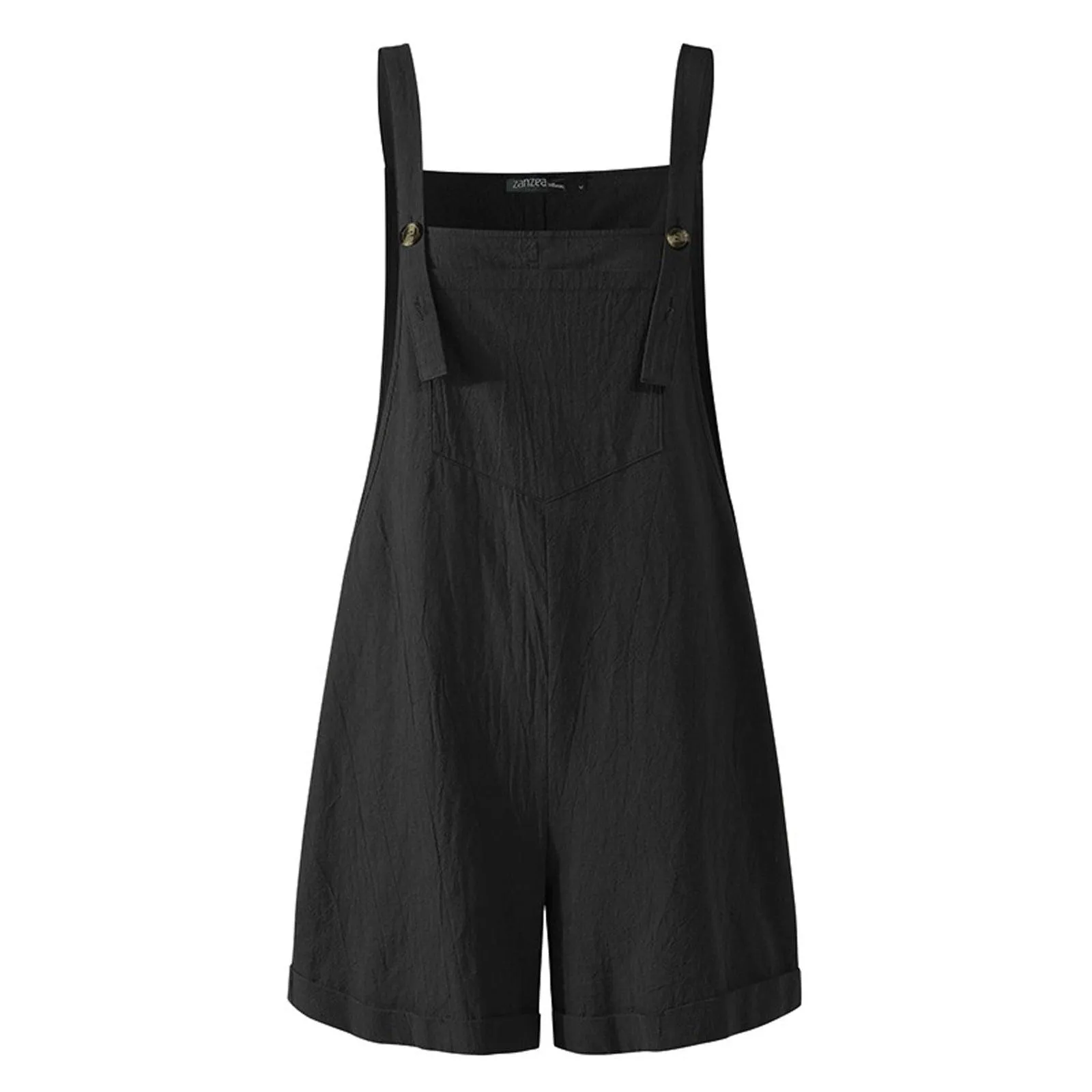 Loose Style Overall Shorts