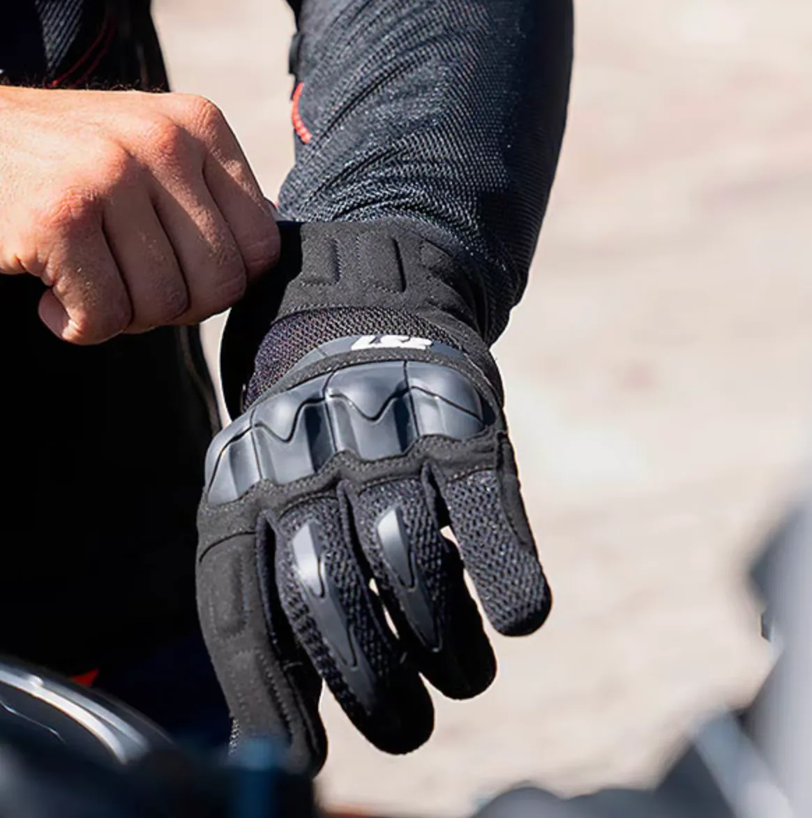 LS2 Kubra Summer Gloves - Black