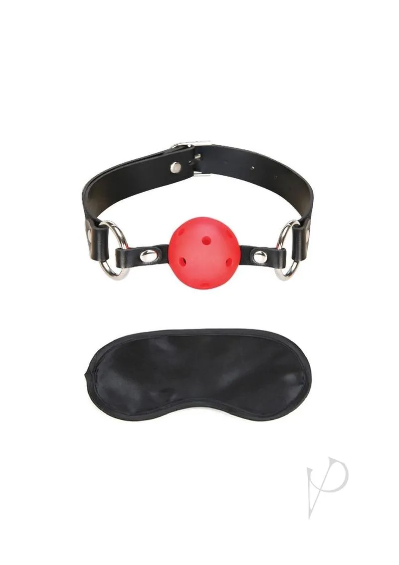 Lux F Breathable Ball Gag Red