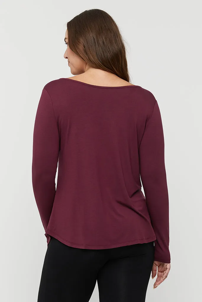 Margot Top - Burgundy