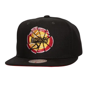 Men's Houston Rockets Mitchell & Ness HWC Shattered Adjustable Cap