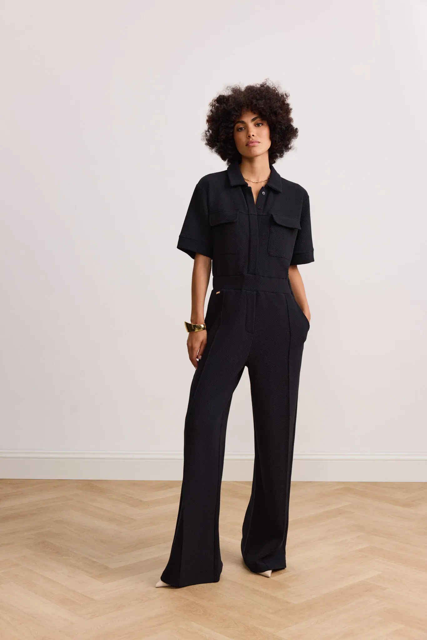 MOON CLASSIC cargo overall - Black