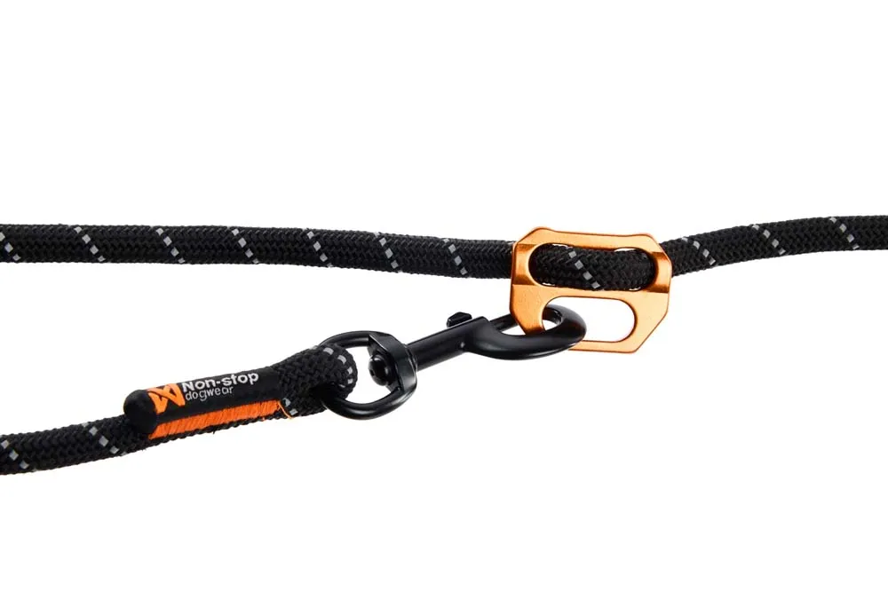 Non-stop Dogwear Rock Adjustable Leash Black | Buy Non-stop Dogwear Rock Adjustable Leash Black here | Outnorth