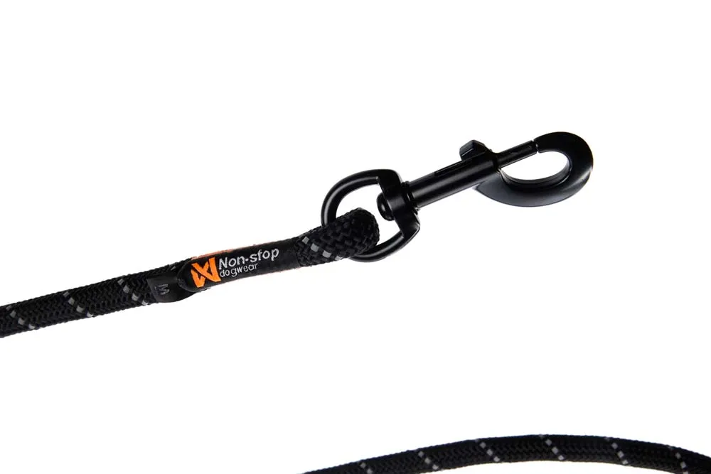 Non-stop Dogwear Rock Adjustable Leash Black | Buy Non-stop Dogwear Rock Adjustable Leash Black here | Outnorth