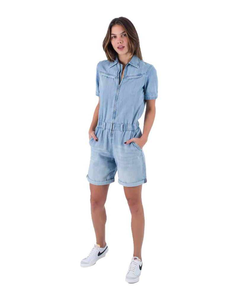 Oceancare Denim Overall in Light Denim