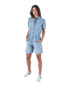 Oceancare Denim Overall in Light Denim