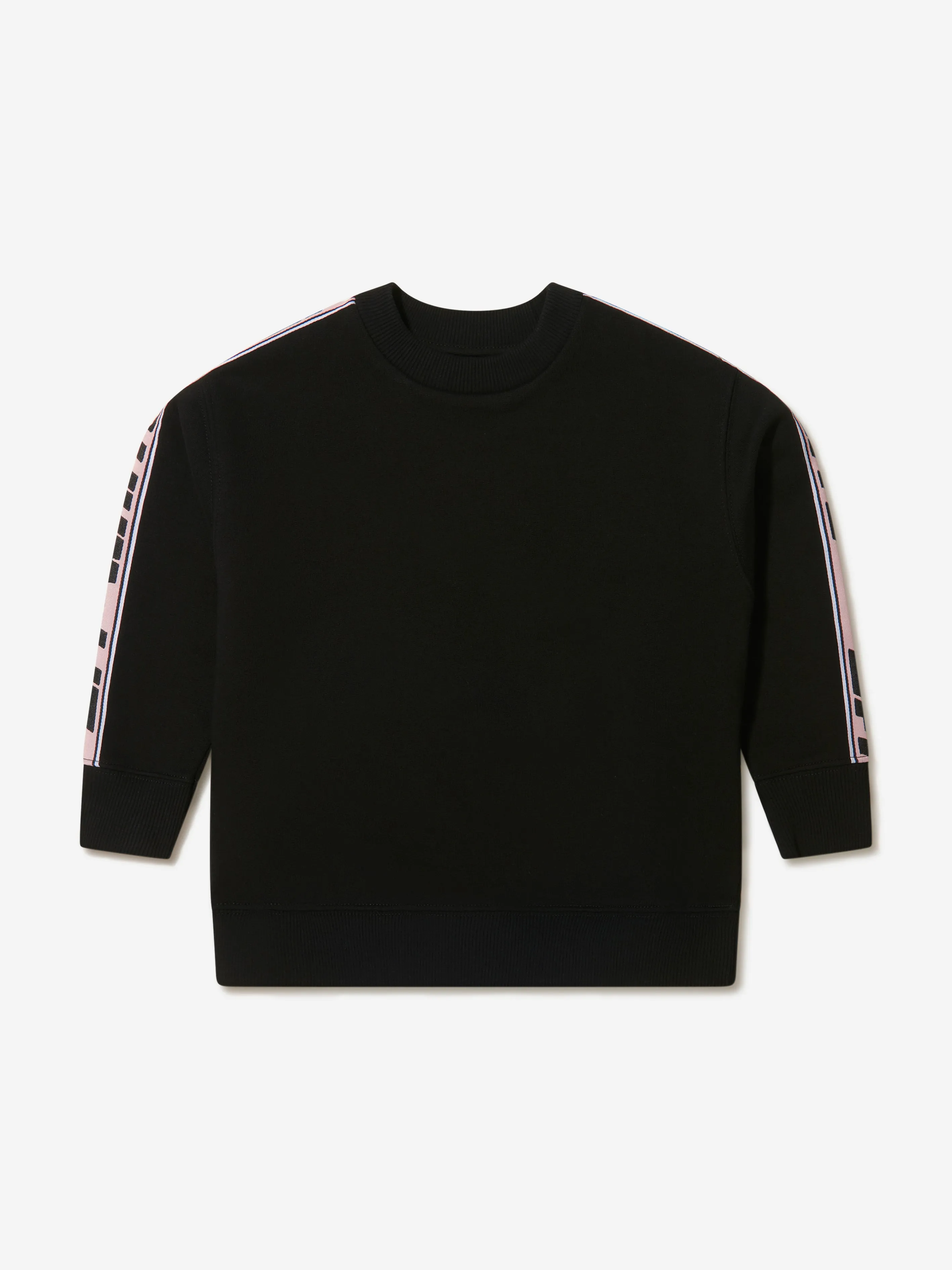 Off-White Girls Cotton Crew Neck Logo Band Sweatshirt