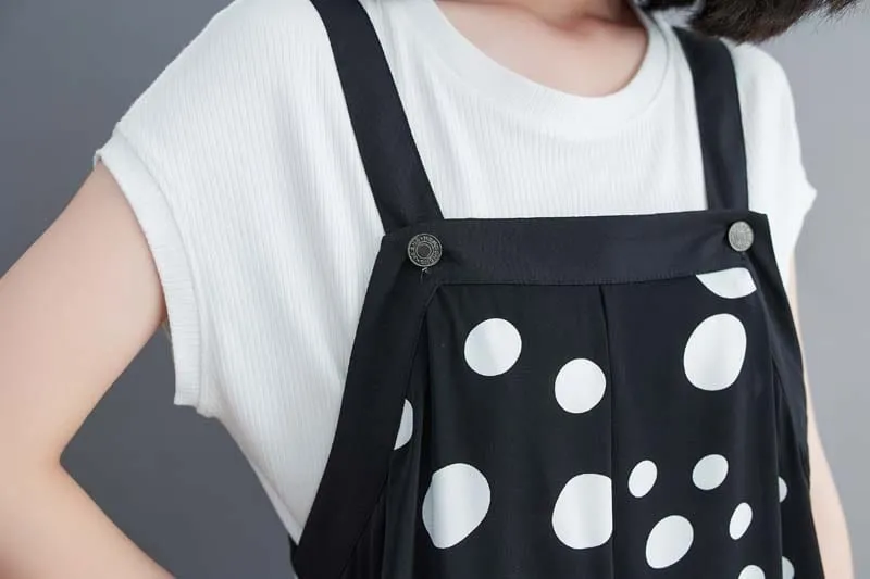 Plus Size Polka Dot Overall