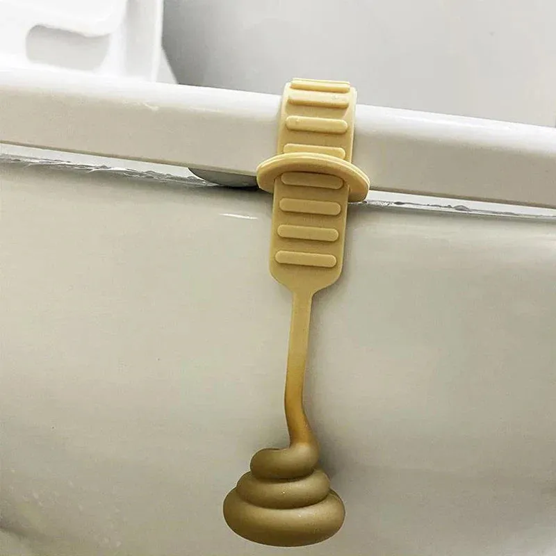 Poop Shape Silicone Toilet Lid Lifter