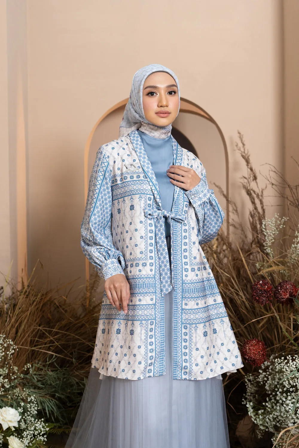 Pre Order - Mariri Outer Tunic Serene Azure