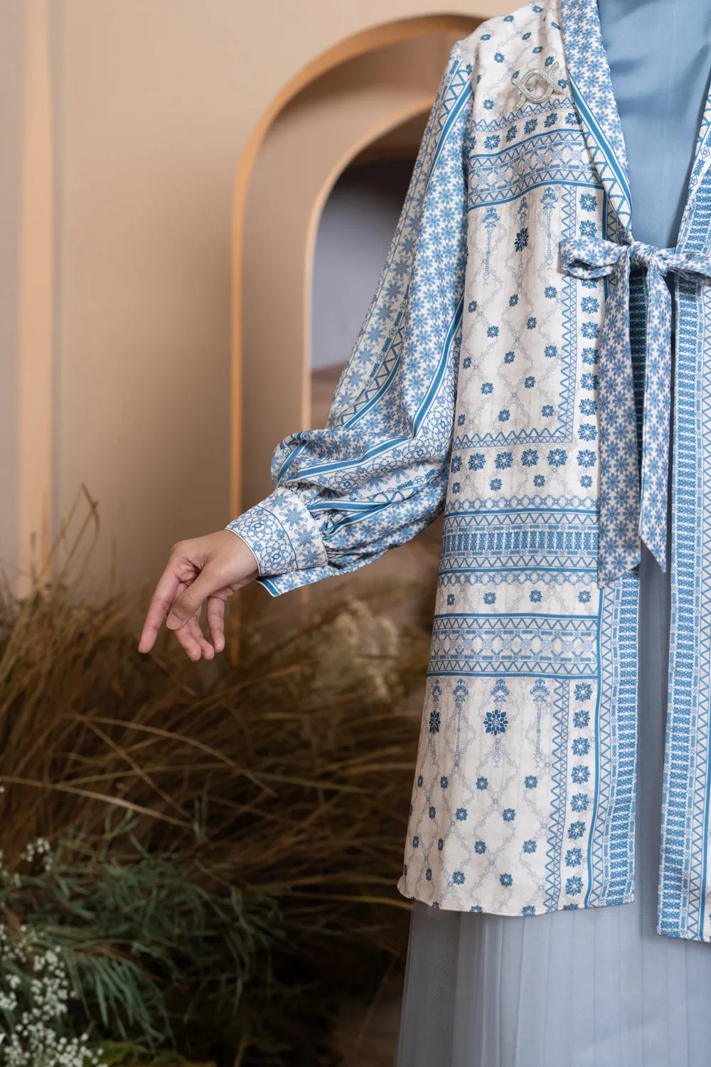 Pre Order - Mariri Outer Tunic Serene Azure