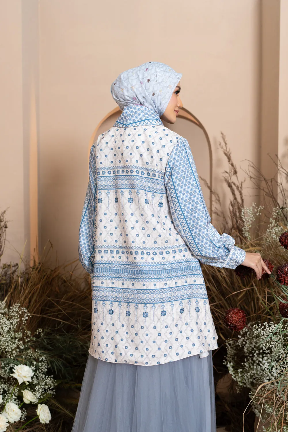 Pre Order - Mariri Outer Tunic Serene Azure