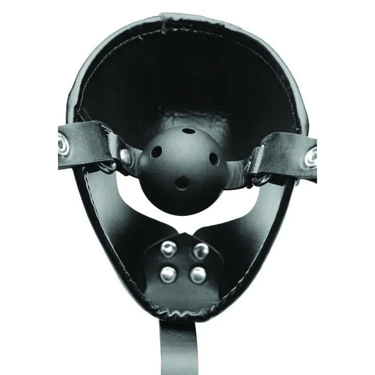 Pup Puppy Play Hood and Breathable Ball Gag