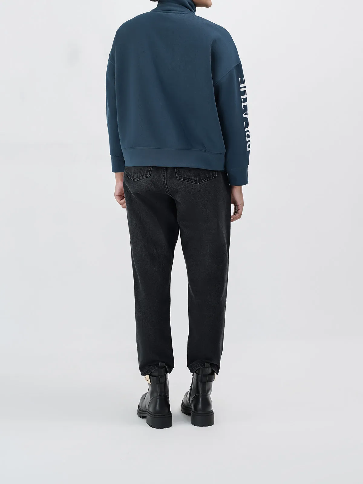 "ARCHES" Half Zip Casual Sweatshirt