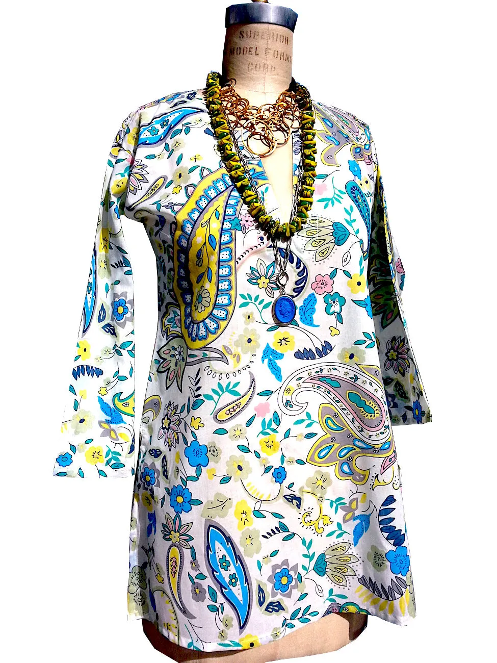 Raja Cotton Tunic Paisley Pastel