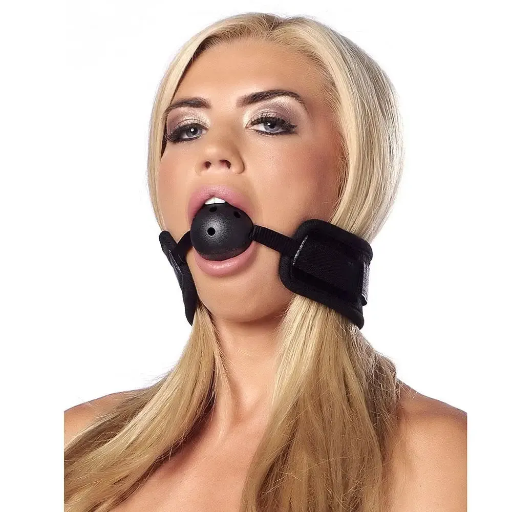 Rimba Black Padded Mouth Gag with Breathable Ball