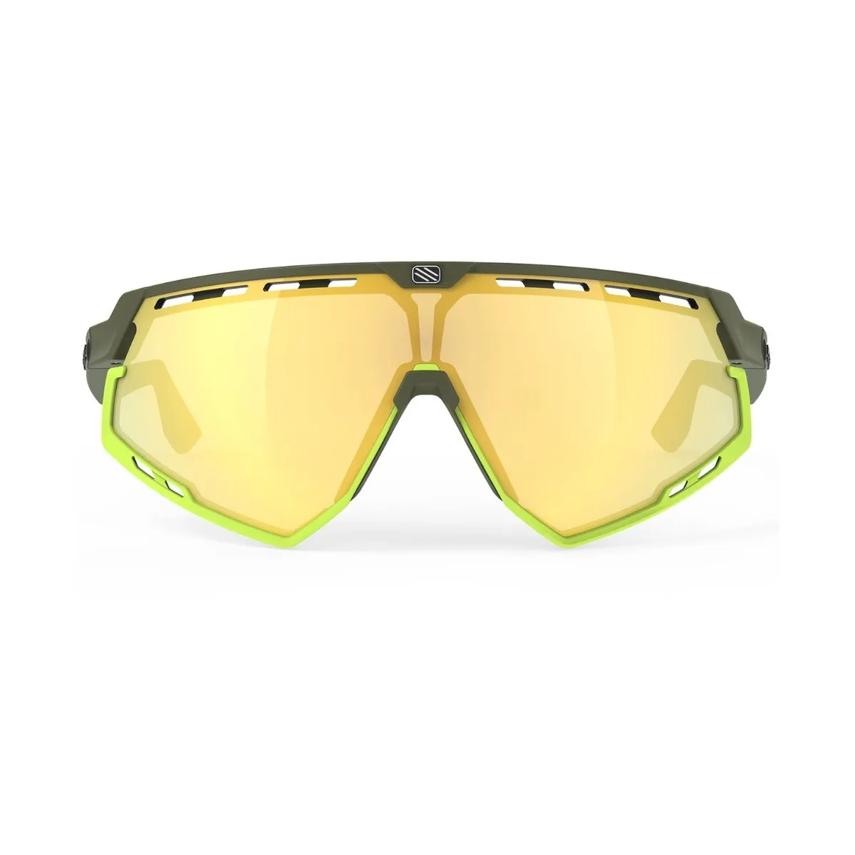 Rudy Project Defender Multilaser Matte Olive Yellow Glasses