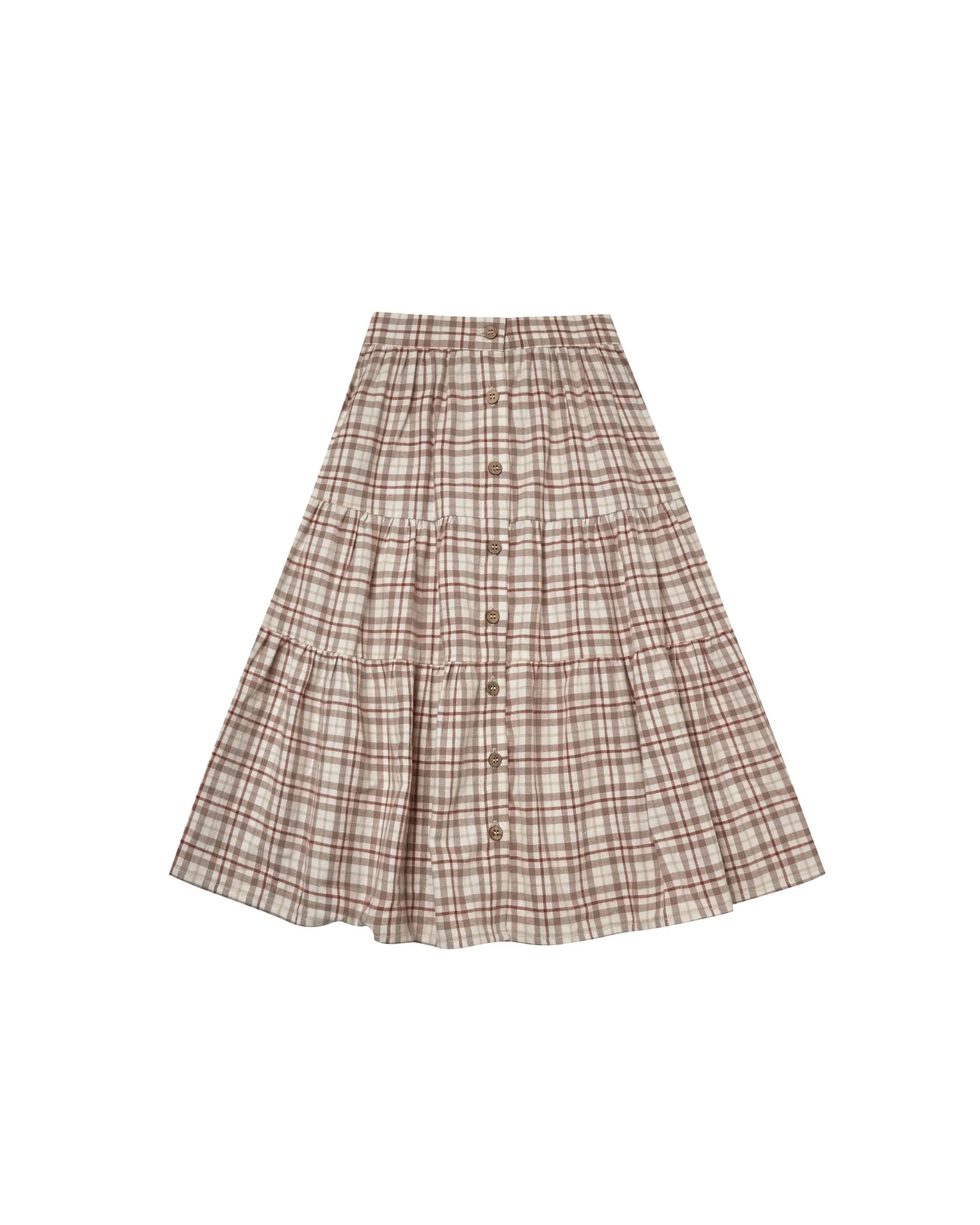 Rylee   Cru Joelle Skirt | Mocha Plaid