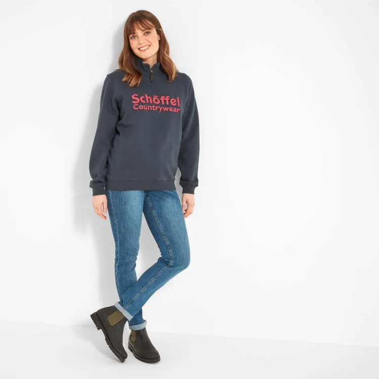 Schoffel Ladies St Issey Sweatshirt - Slate Navy