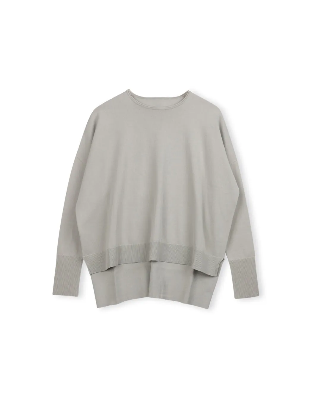 Silk Knit Crew Neck Sweater