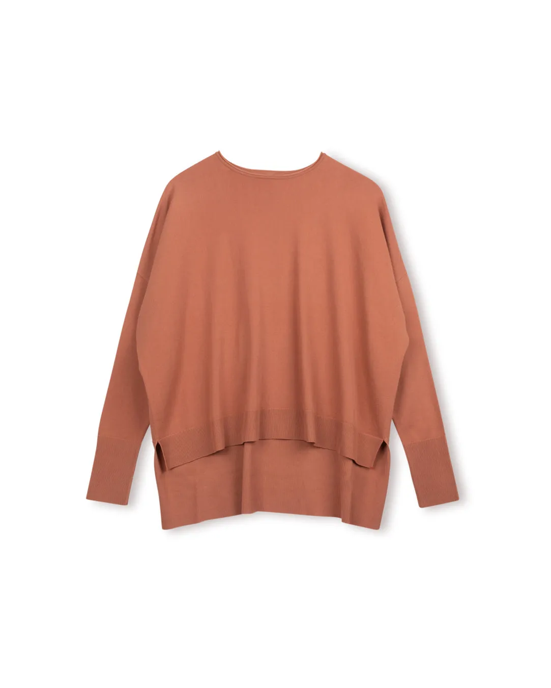 Silk Knit Crew Neck Sweater