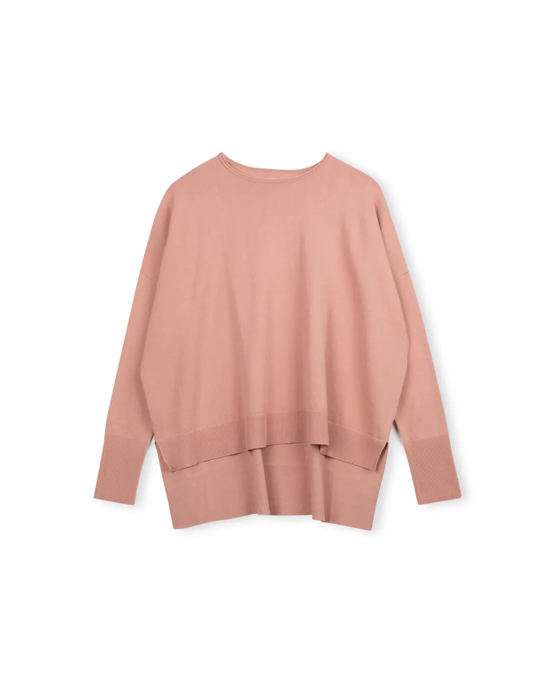 Silk Knit Crew Neck Sweater