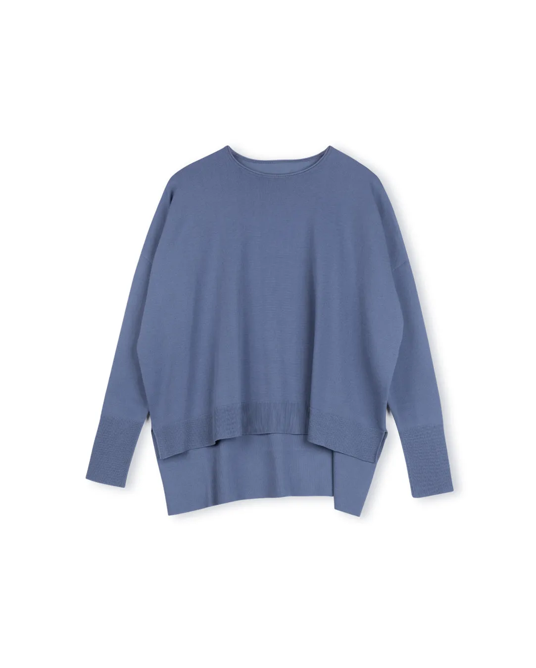 Silk Knit Crew Neck Sweater