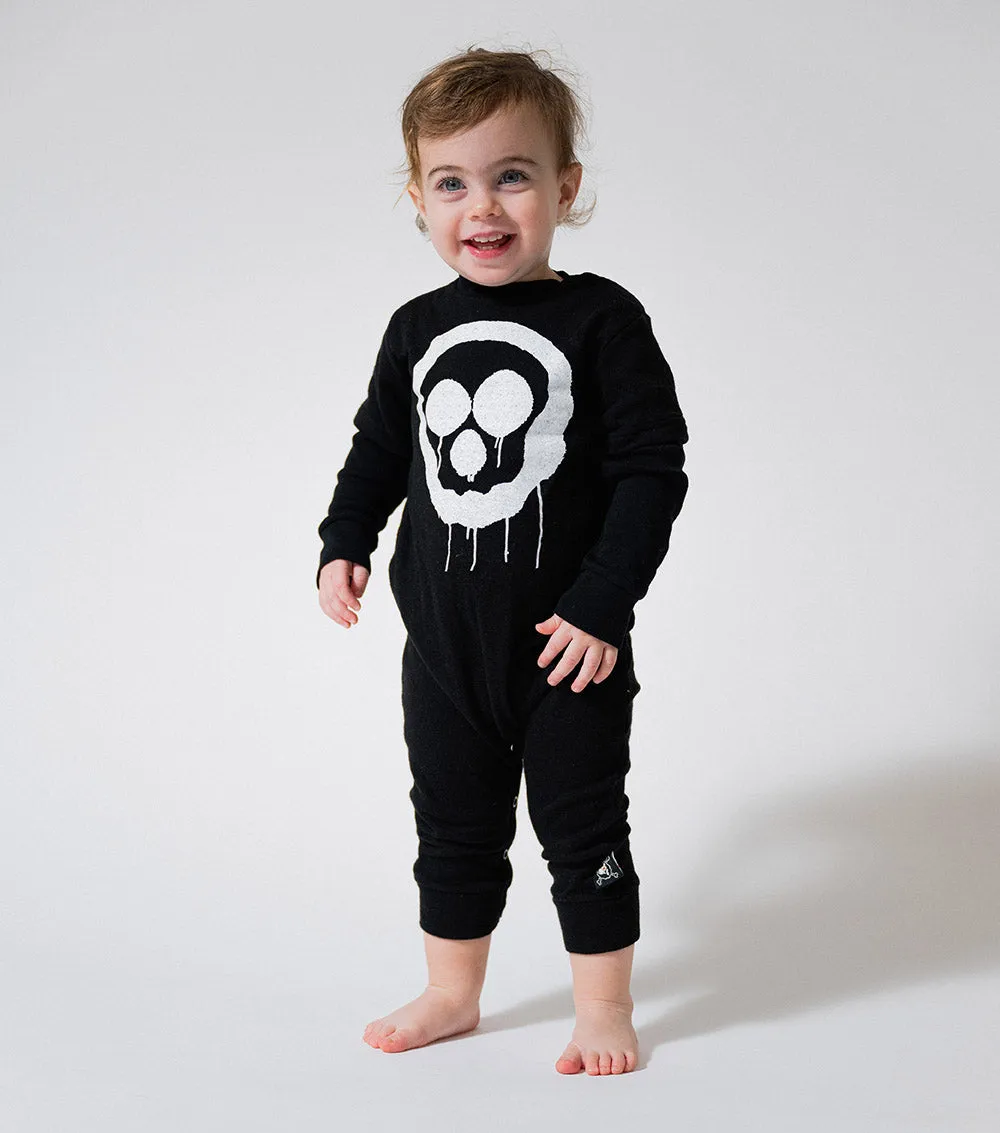 soft droopy skull overall