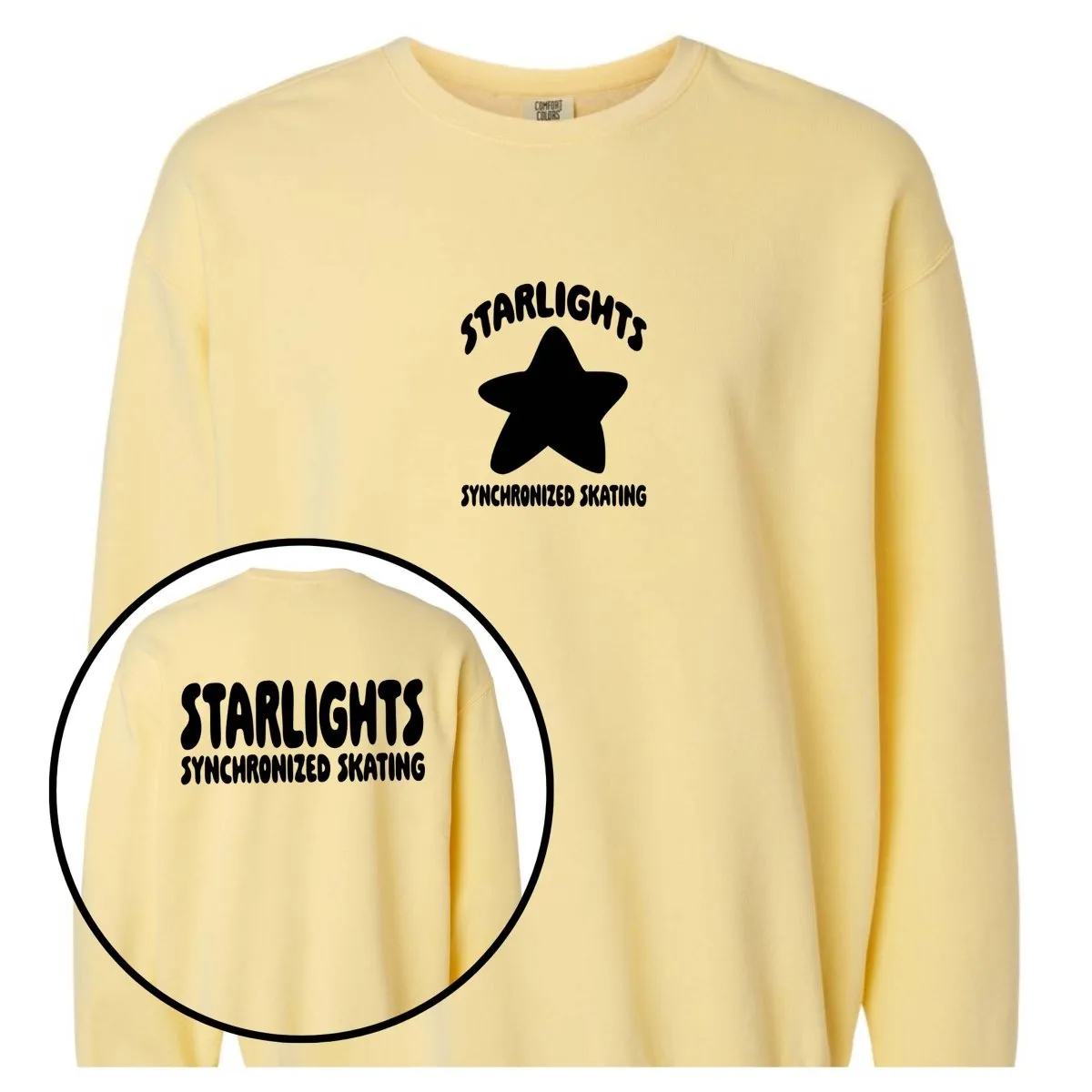 Starlights Synchronized Skating Front And Back Sweatshirt (Youth and Adult)