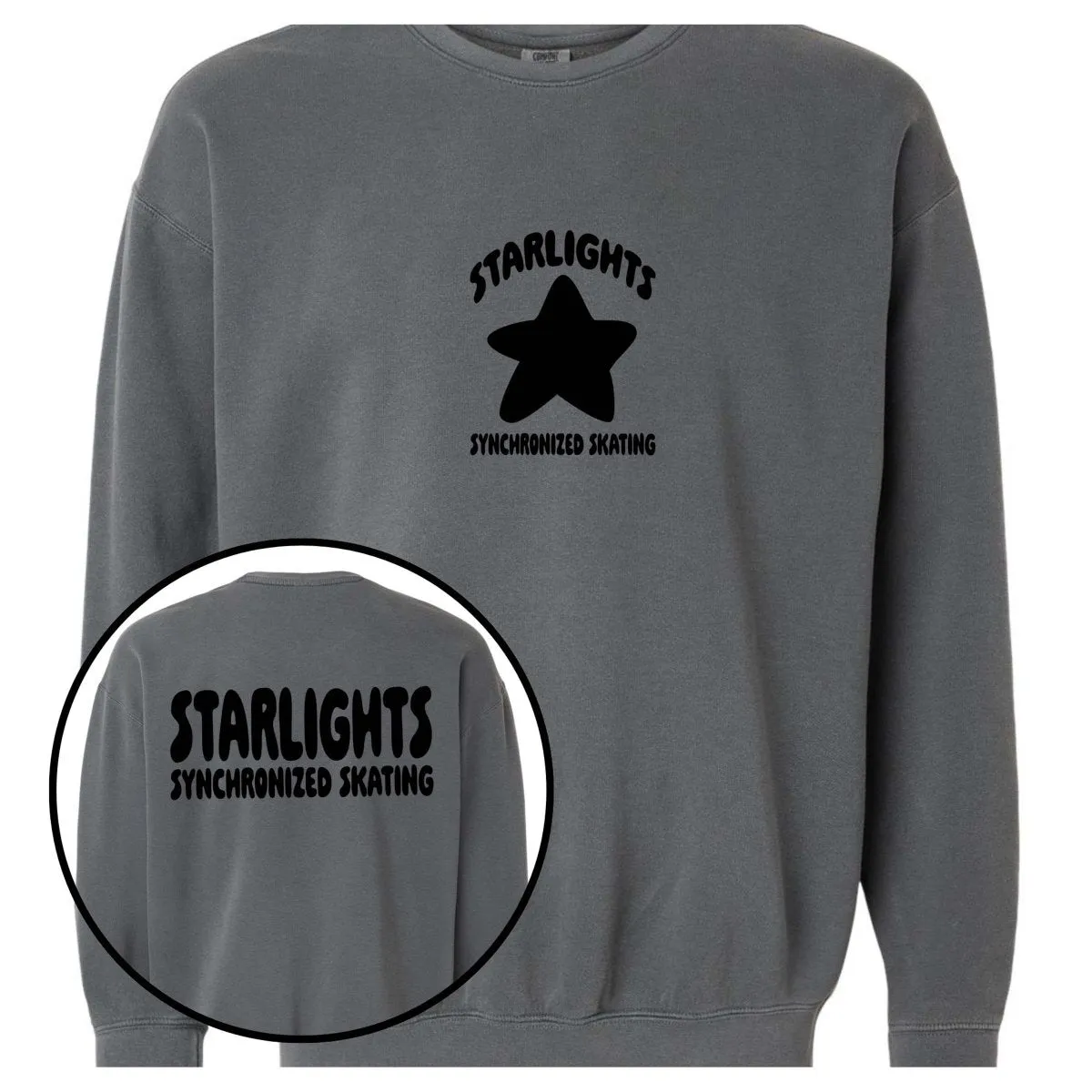 Starlights Synchronized Skating Front And Back Sweatshirt (Youth and Adult)