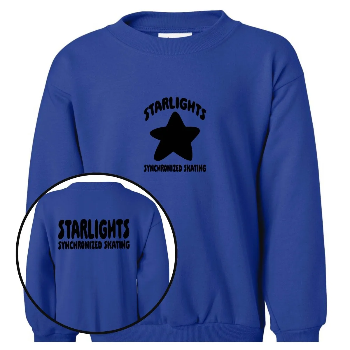 Starlights Synchronized Skating Front And Back Sweatshirt (Youth and Adult)