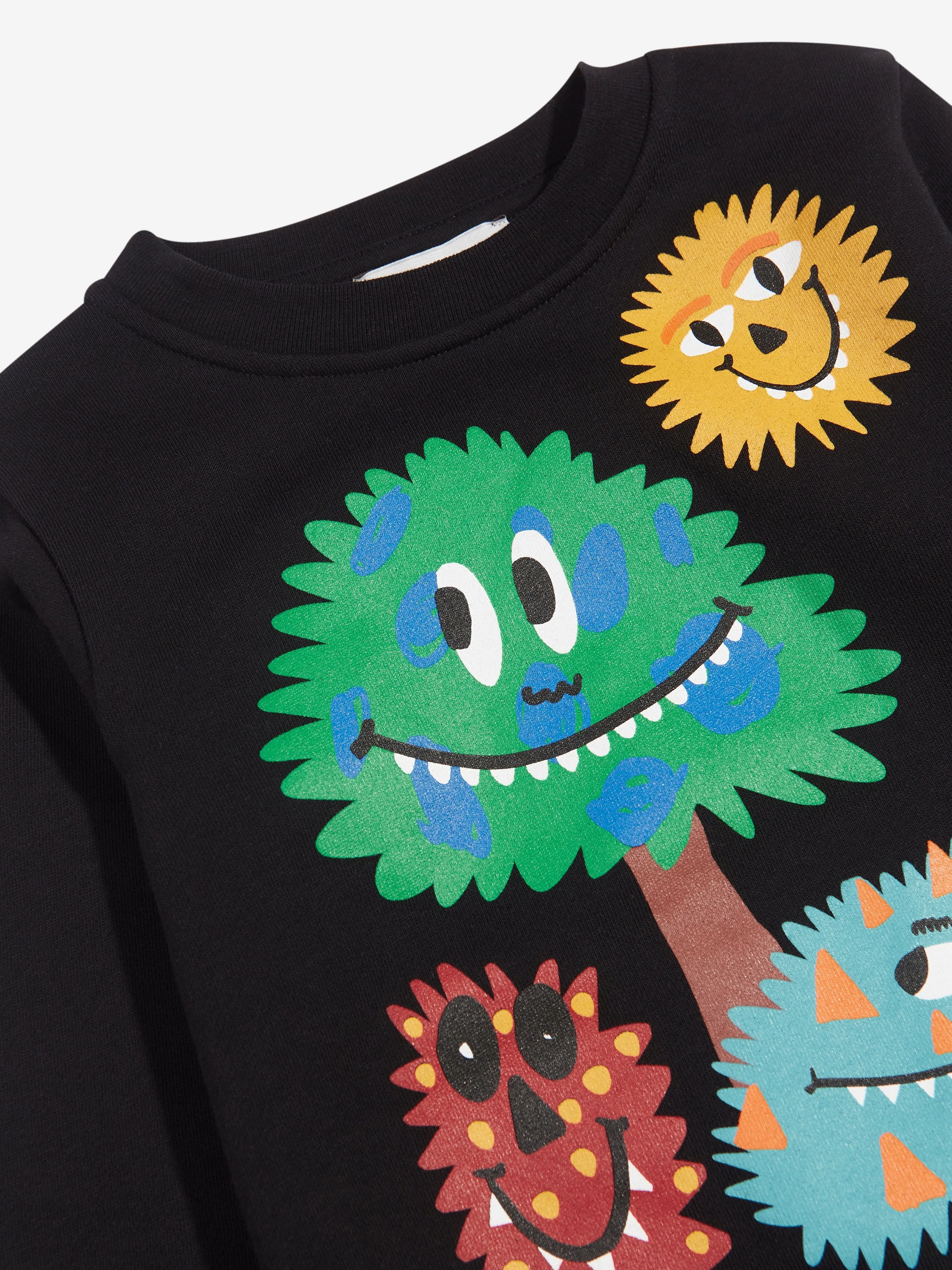 Stella McCartney Boys Monster Sweatshirt in Black