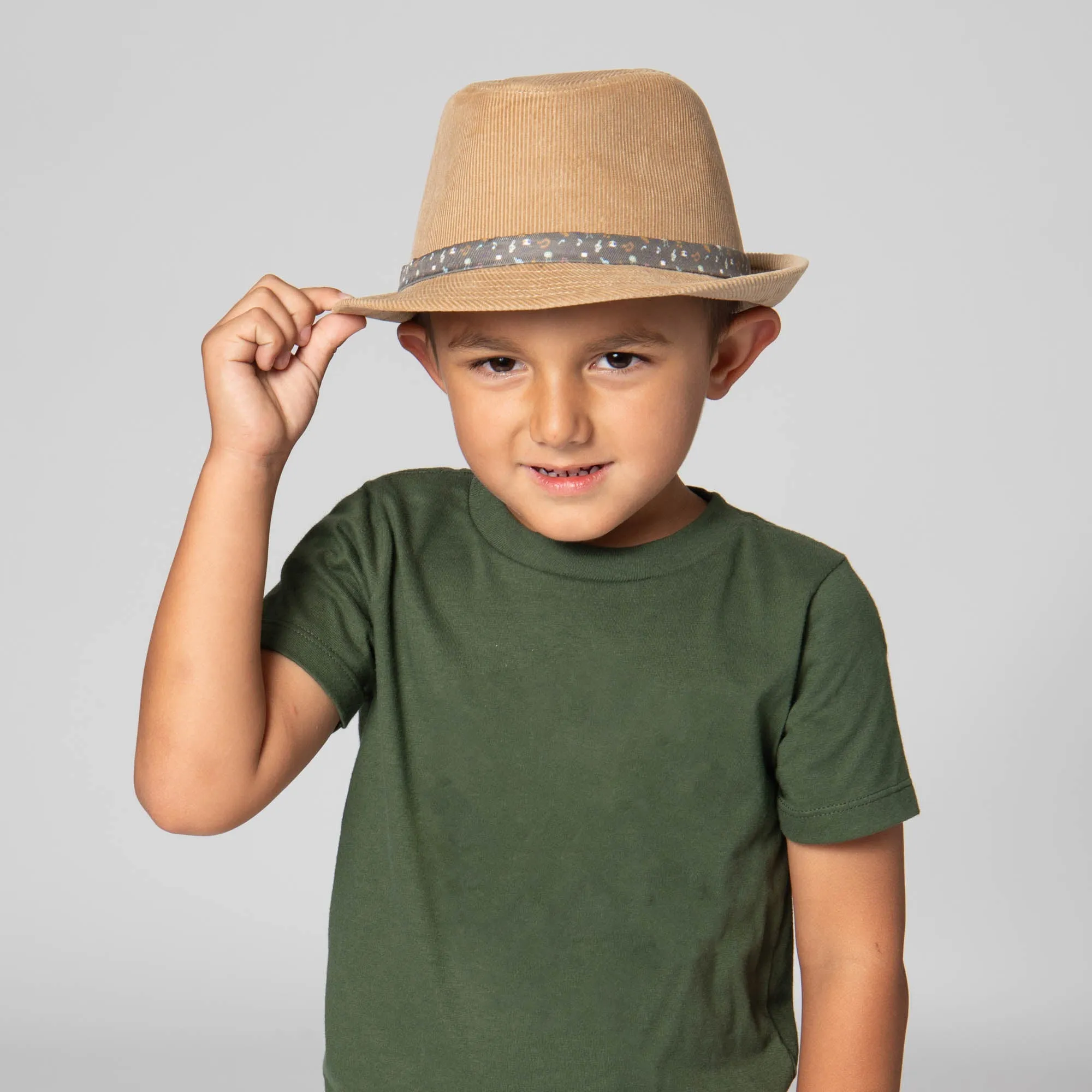 Stingy Brim Corduroy Fedora