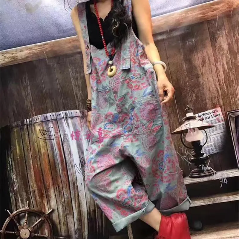 Streestyle Floral Printed Overall